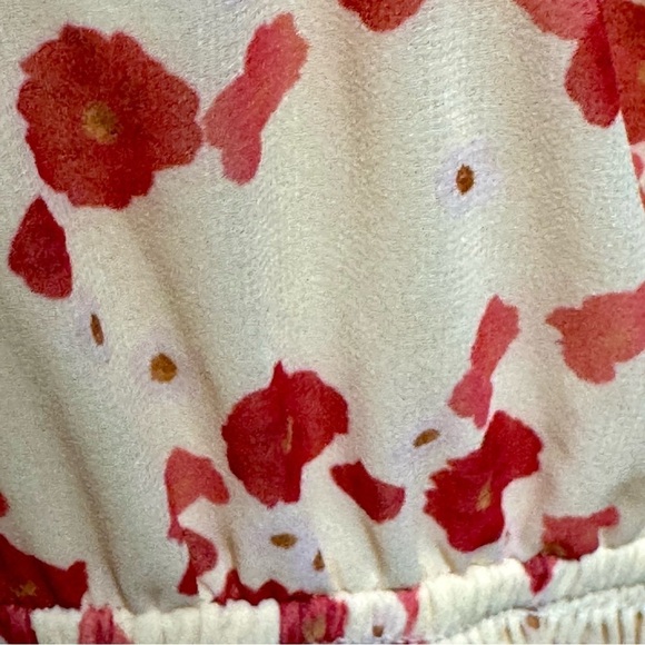 KEEPSAKE THE LABEL Charmed Puff Sleeve Smocked Square Neckline Floral Mini Dress - Picture 14 of 16